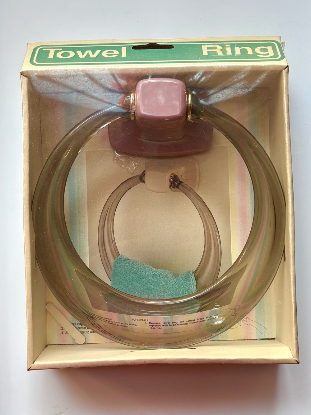 Vintage 80’s Towel Rings Londonware NOS Set of 2